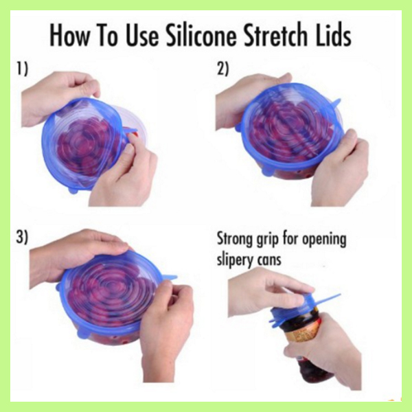 food safe silicone stretch lids