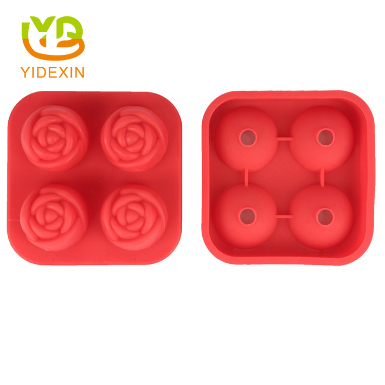 Silicone Rose Ice Cube Mold
