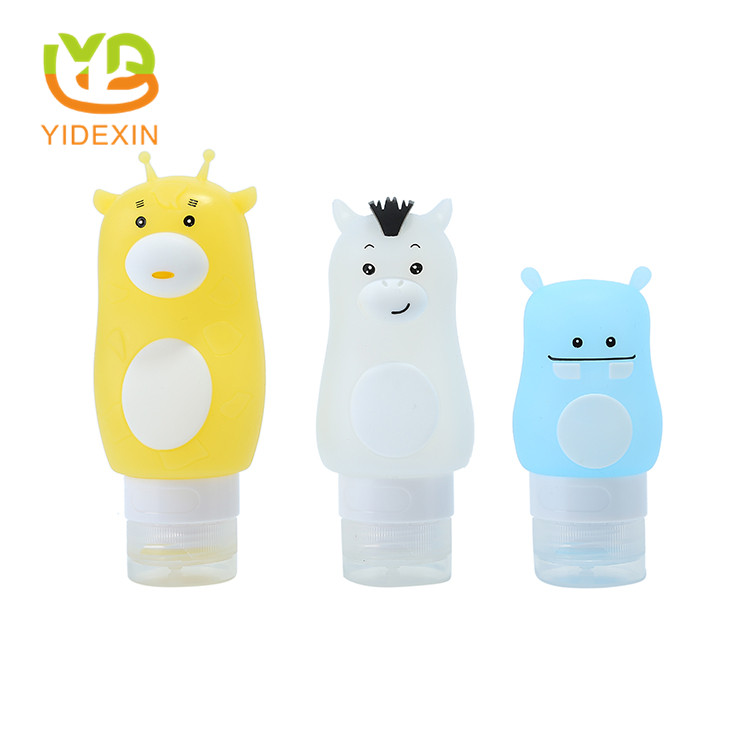 Silicone travel size refillable bottles