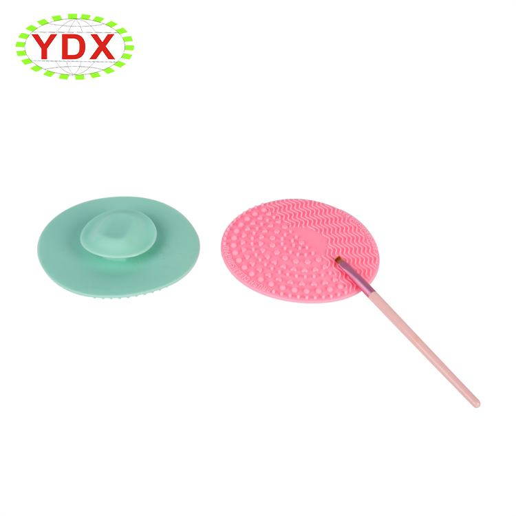 Silicone cosmetics cleaning mat pad