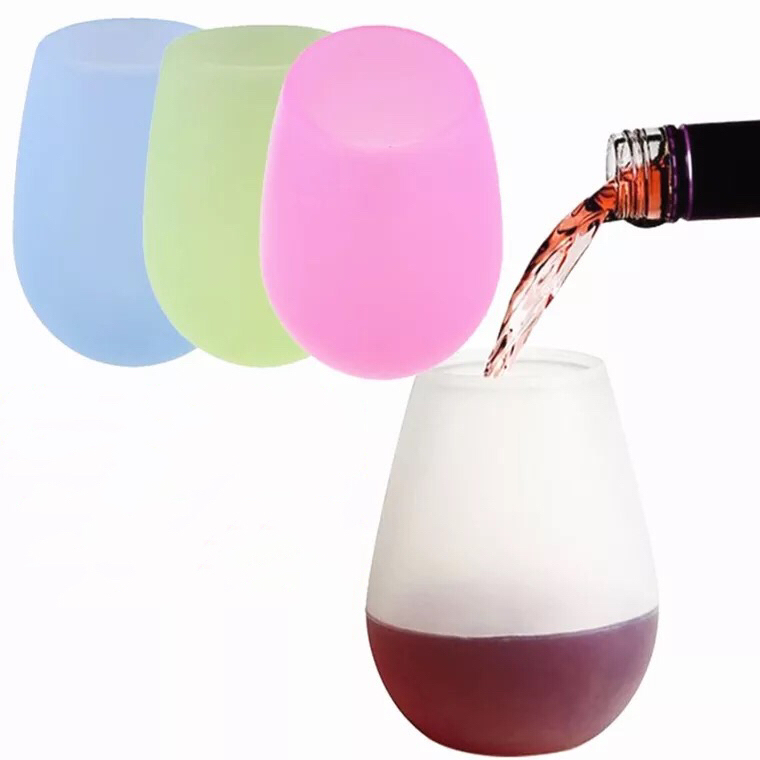 silicone wine glass
