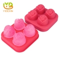 diy cubo de cubitos de hielo de silicona 3d forma de rosa bandeja de molde de paletas de helado de silicona