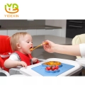 mantel de lactancia y bandeja de plato de alimentación de silicona de diseño de succión para niños pequeños