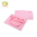 mantel de lactancia y bandeja de plato de alimentación de silicona de diseño de succión para niños pequeños