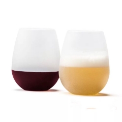 copa de vino de silicona personalizada al por mayor